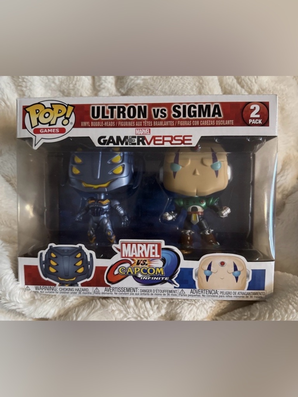 Funko Marvel Vs Capcom POP Ultron Vs Sigma Set NEW